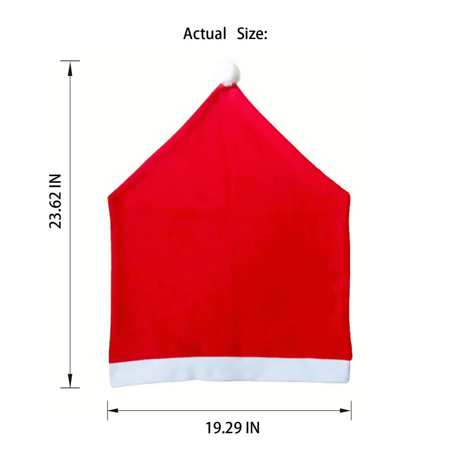 
Non-woven Fabric Chair Back Christmas Decoration Dining Chair Cover 