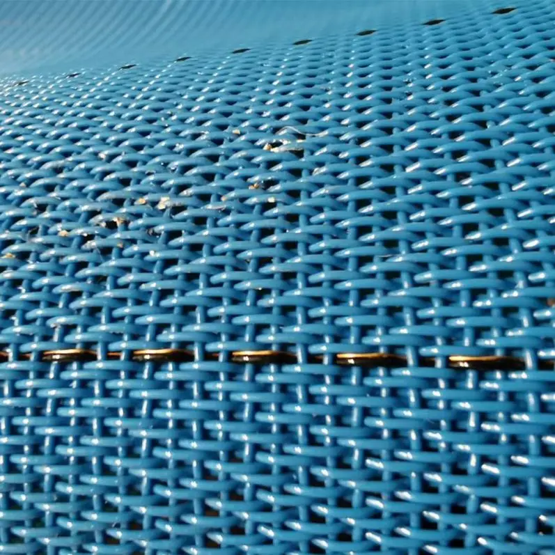 polyester paper making industry sludge dewatering filter mesh spiral dryer conveyor belt
