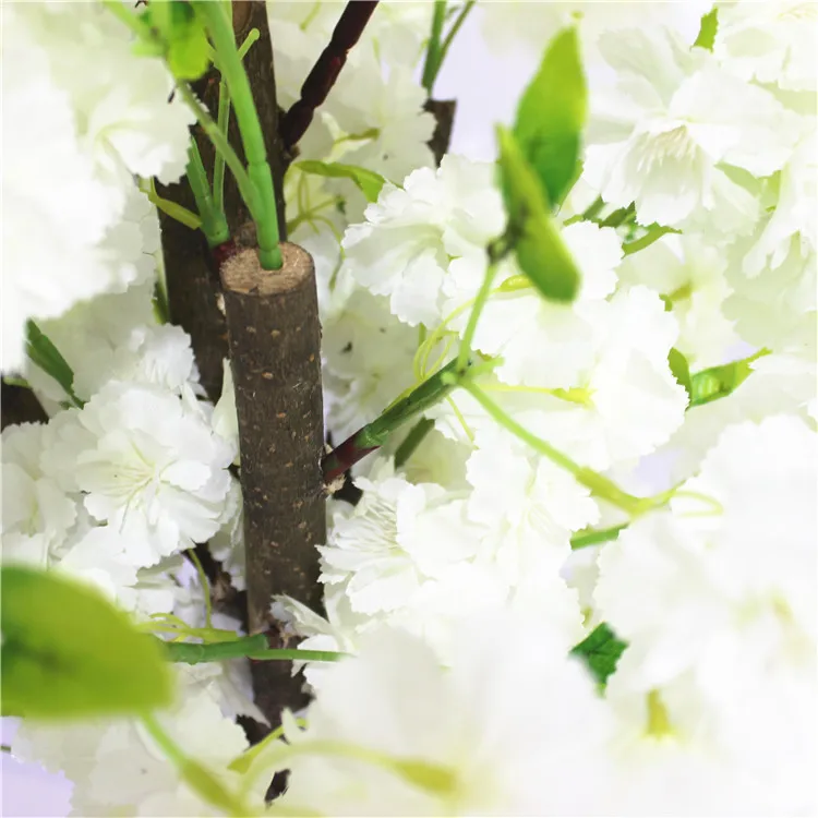 
White Artificial Wedding Flower Cherry blossom Tree For Wedding Centerpiece Decor 