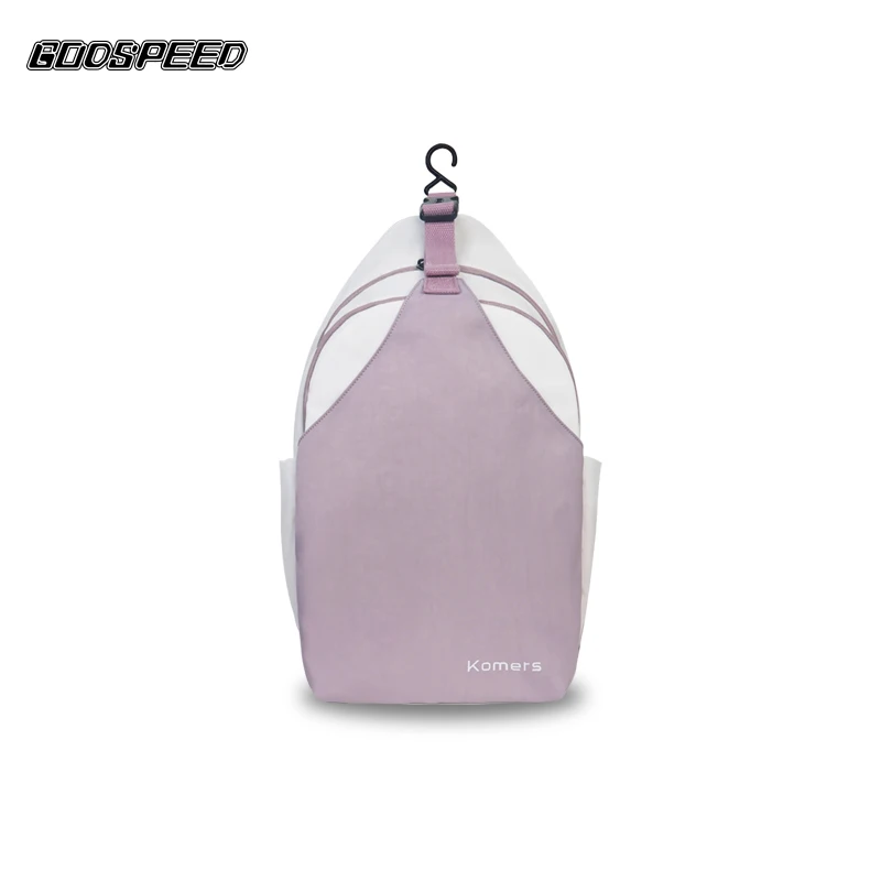 Tri-color crossbody fashion nylon bag for lady
