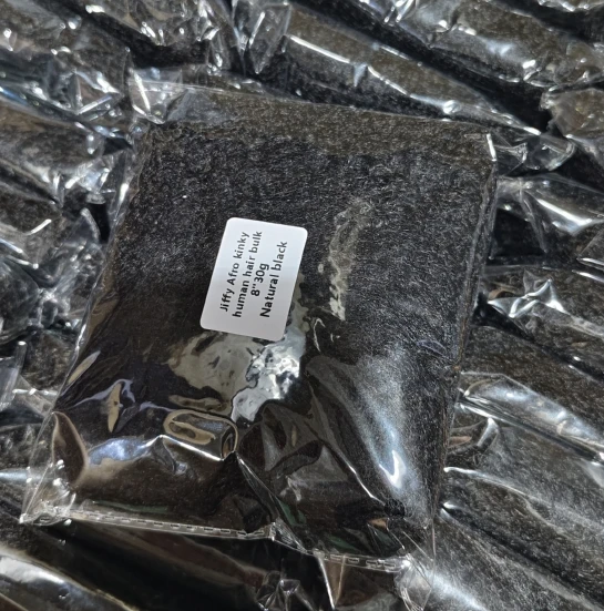 Long Packing Big Size Meches Natural Wick Afro Kinky Bulk Human Hair for Wigs Dreadlocks Braids Twists