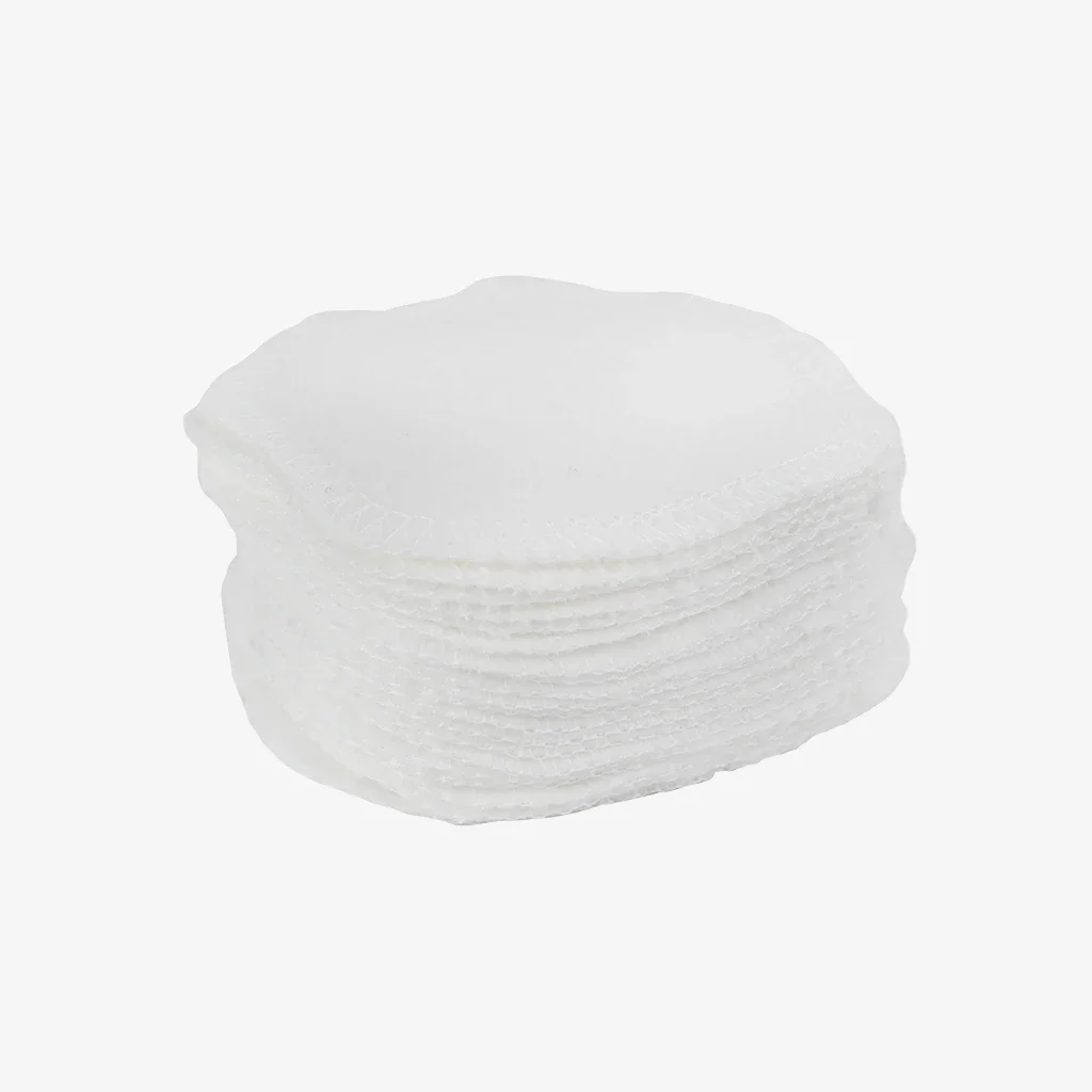 Factory Price Biodegradable cotton remover pads Reusable Face Cleaning Round pads with konjac sponge