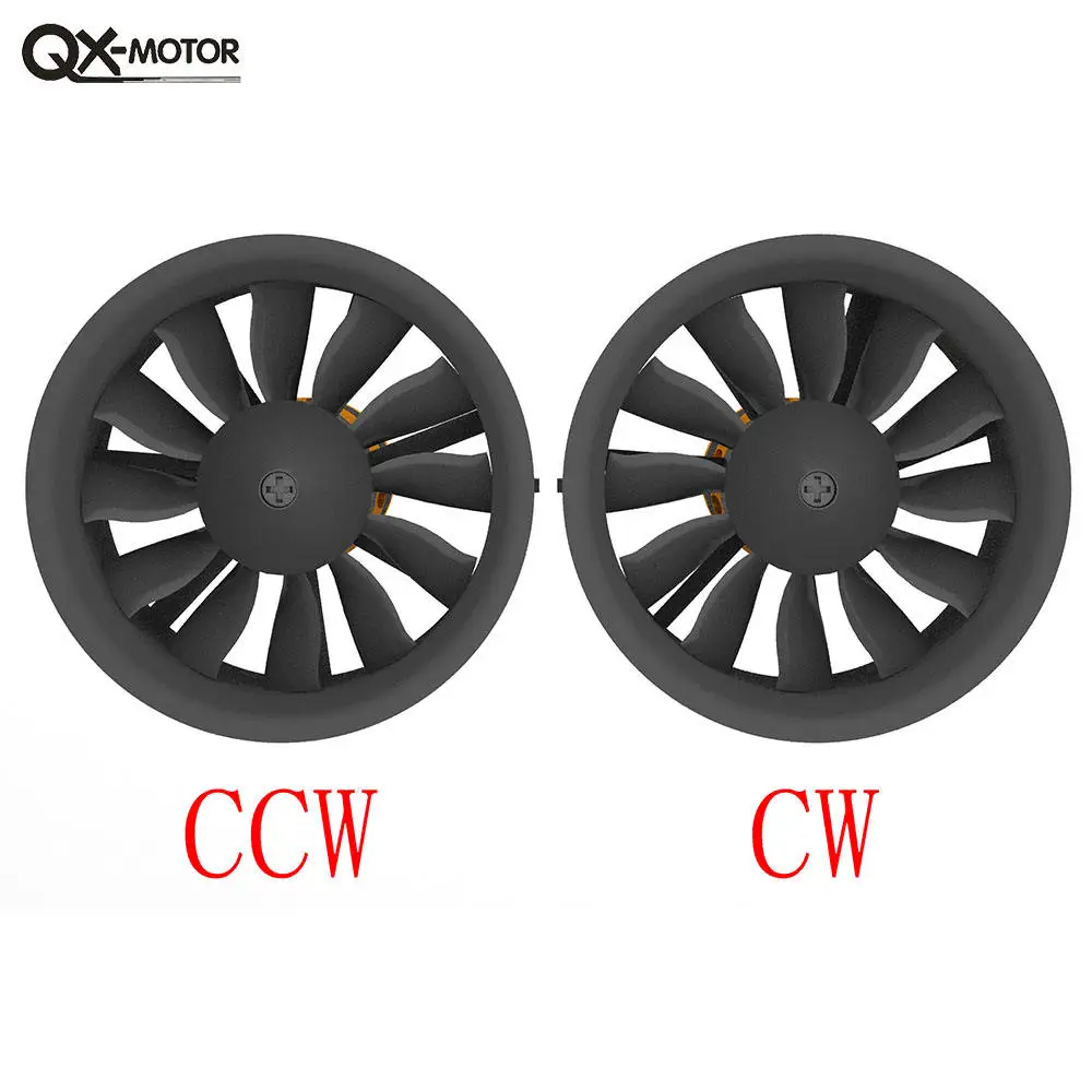 Professional Qx-Motor 64Mm Edf Fan Brushless Combo For Rc Airplanes Aircraft Engine And Remote Control Models