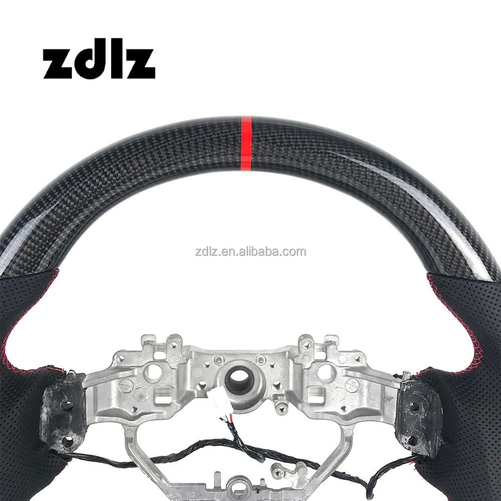 For Lexus IS250 IS350 ES ES300 GS GS350 NX CT200 RC custom perforated leather carbon fiber steering wheel with paddle shifters