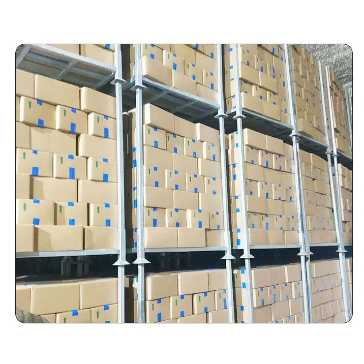 Warehouse stacking frame commercial fabricated customized mobile portable cold storage tube steel stillages pallet rack