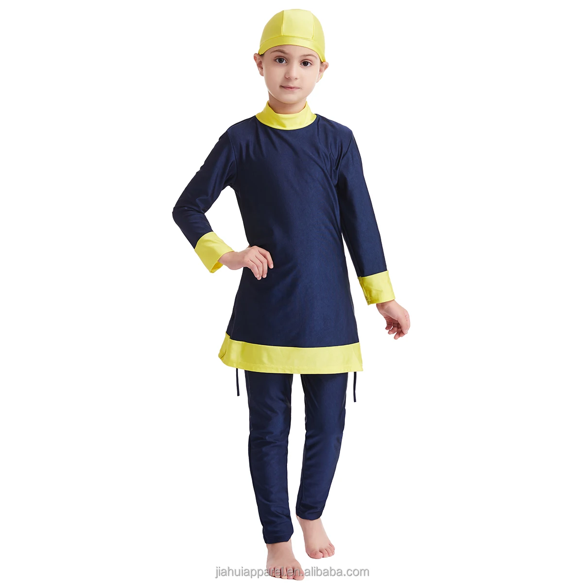 Muslim Kids Swimwear Girls Modest Islamic Summer Beach Swim Wear Arab Children Beachwear Burkinis Swimsuit Sport Bathing Suit