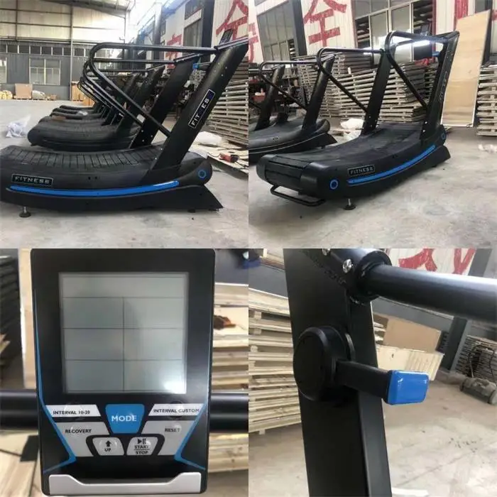 Commercial used woodway curved treadmill running machine gym fitness air runner motorless non electric treadmill