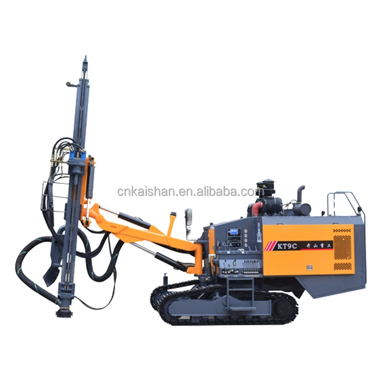 KT9C dth mine drill rig 115-165mm hole diameter 24m depth silent rock blast hole drill rig for sale