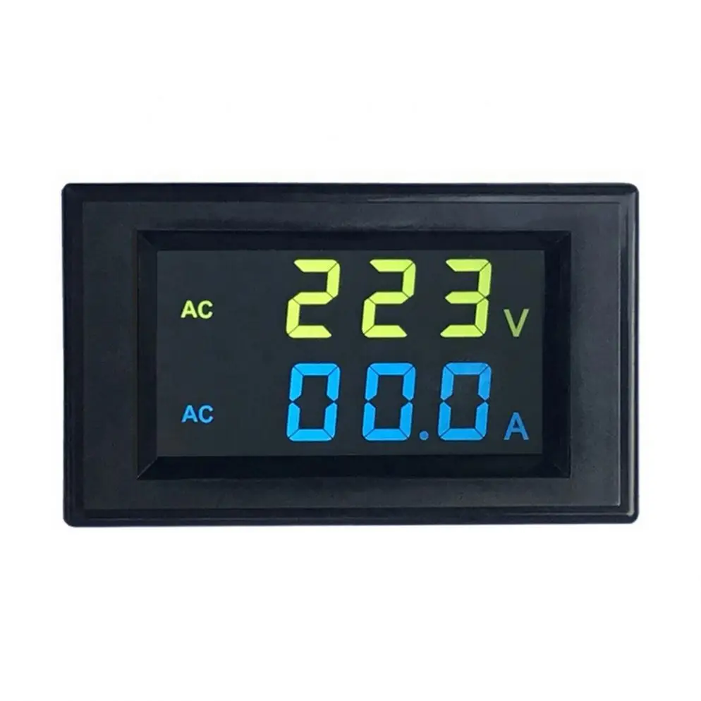 LCD Display Digital Multimeter Voltmeter Ammeter AC 80-300V Voltage Current Meter Gauge 100A Volt Ampere Tester with Transformer