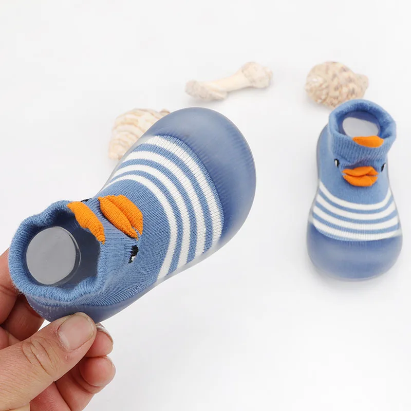 Competitive price kids indoor outdoor socks baby cartoon shoes  non slip elastic baby socks