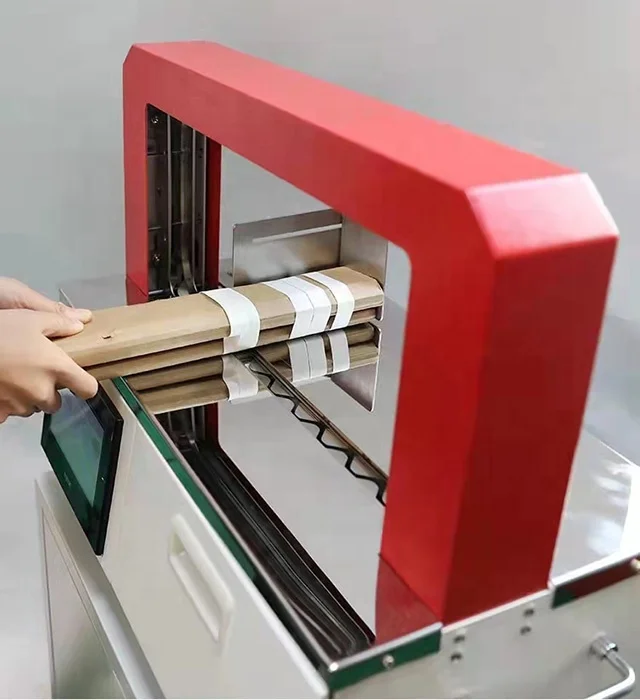 Automatic 30MM OPP Film Strap Paper Tape Banding Machine Box Strapping Machine for Sale