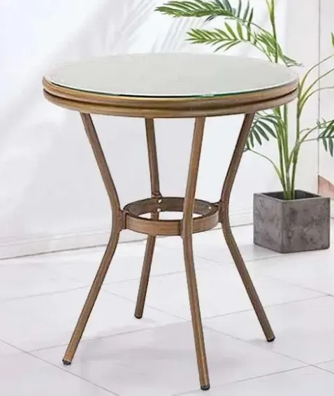 Uplion chinese Manufacturer Glass Table Modern Round Coffee Table Glass Luxury Round Dining Table