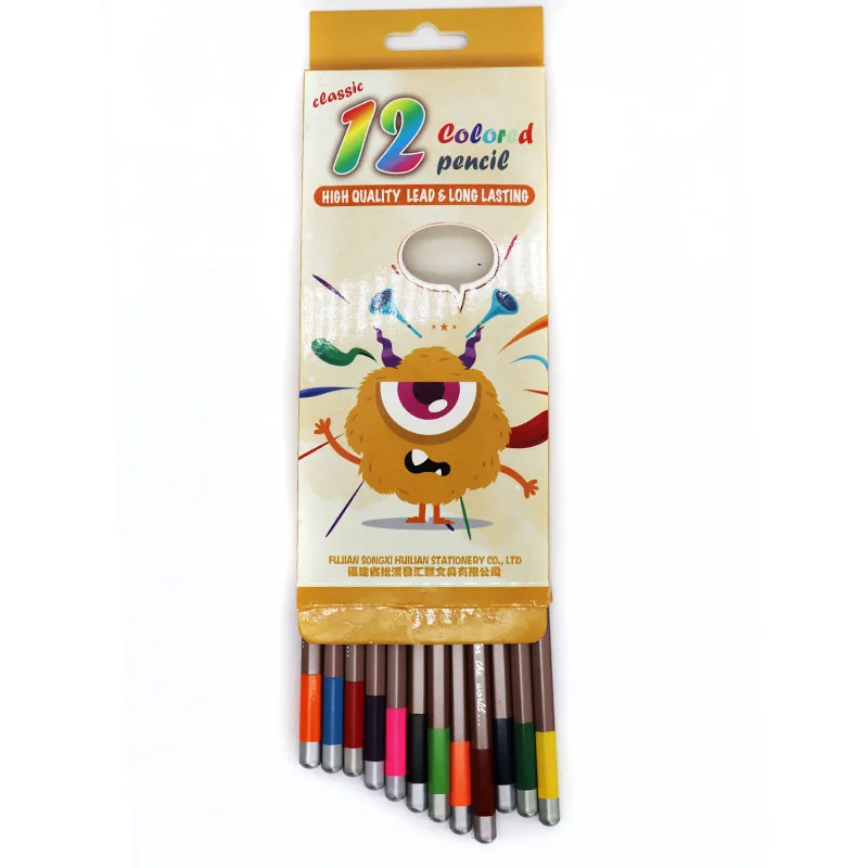 
HONGHU COLOUR pencil golden body wood lead 12color 24 color 36 color setSchool Packaging Office Color Material Origin Type 