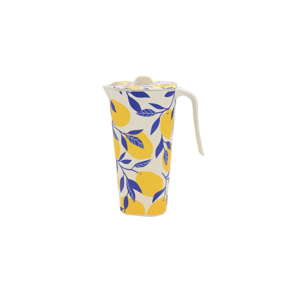 Bamboo Fiber BPA Free   Primitives Theme Pitcher With handle Melamine and Bamboo Fiber melamine spoon plate with handles