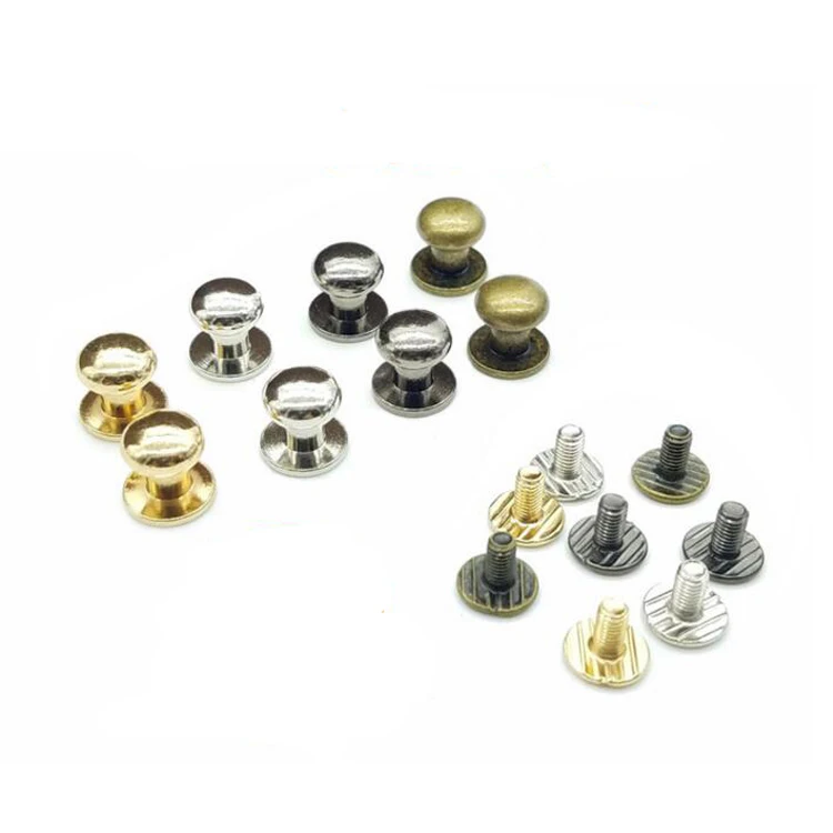 High quality screw metal studs rivets for shoes bags