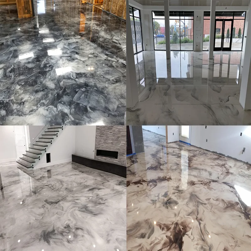 Polyaspartic floor paint Coatings brown waterproof floor paint Shower pool bedroom living room floors paint clear wear resistant