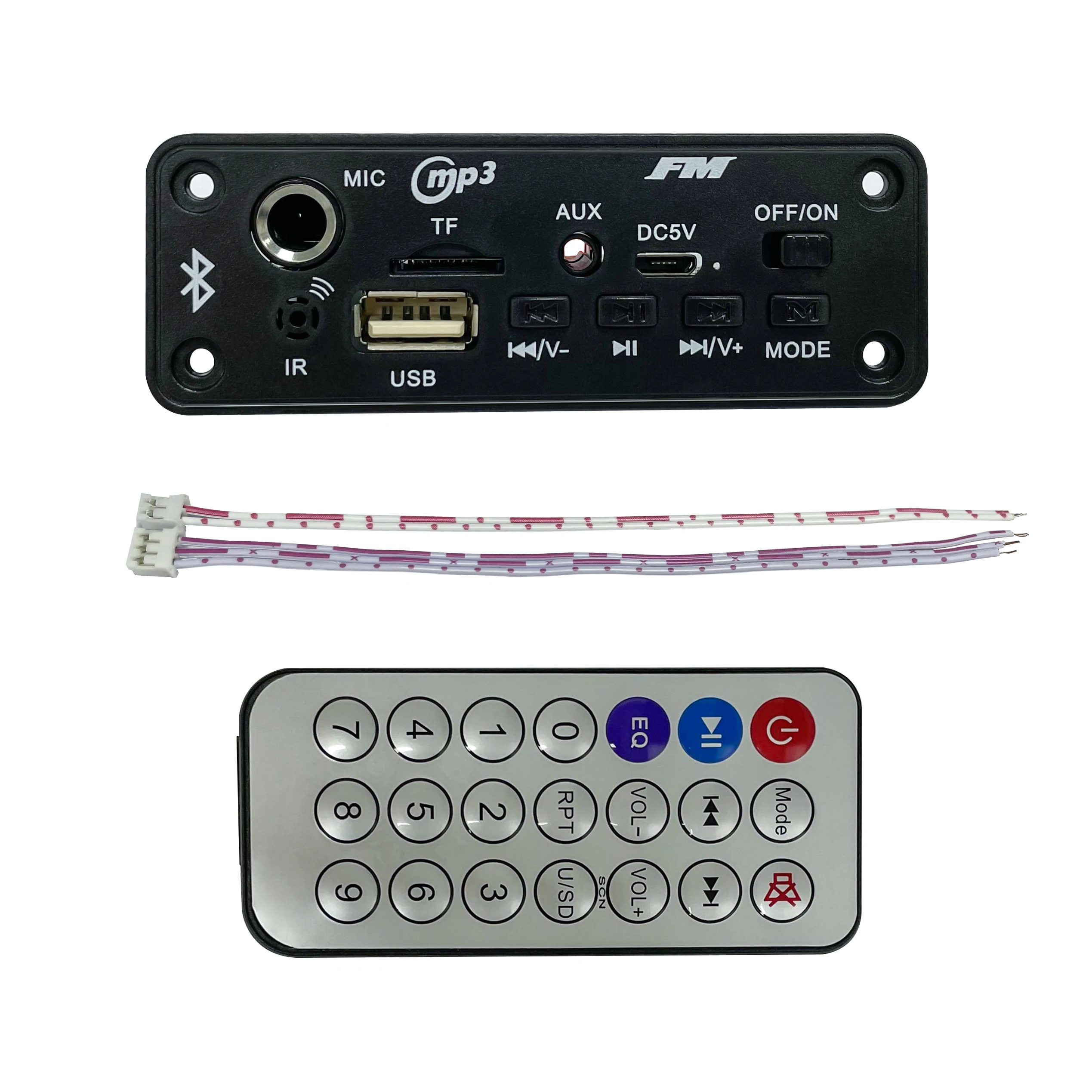 USB 12 В синий зуб 5 0 MP3-плеер Усилитель расшифрованная плата с микрофоном модуль комплект для музыки динамик