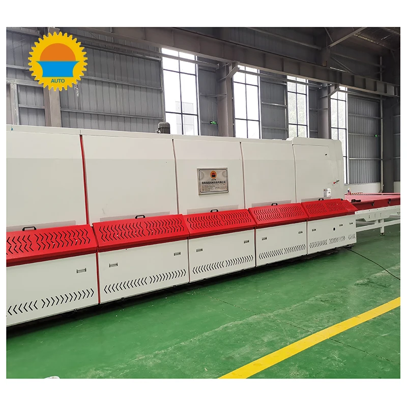 Horizontal tempered glass furnace factory 2440*4200 flat tempered glass making machine line