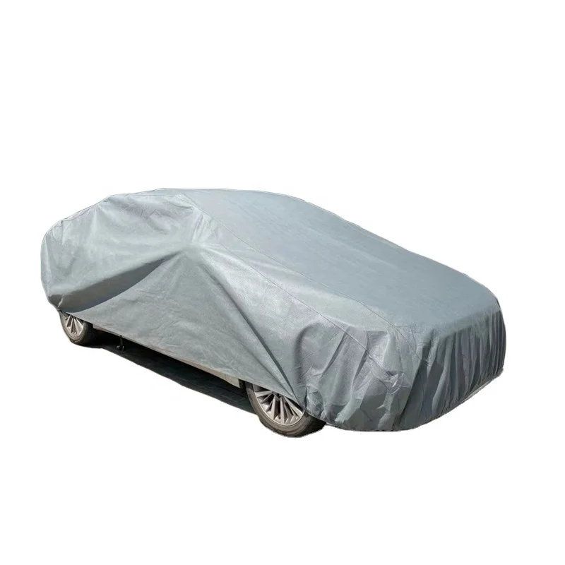 4-layers Non-woven Polypropylene Full Car Cover Indoor/Outdoor Use Breathable Waterproof Soft-lining UV Protect