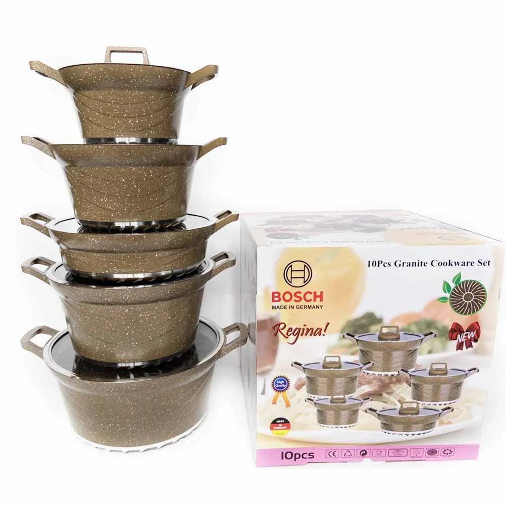 Factory stock luxury cookware sets non stick white cookware set