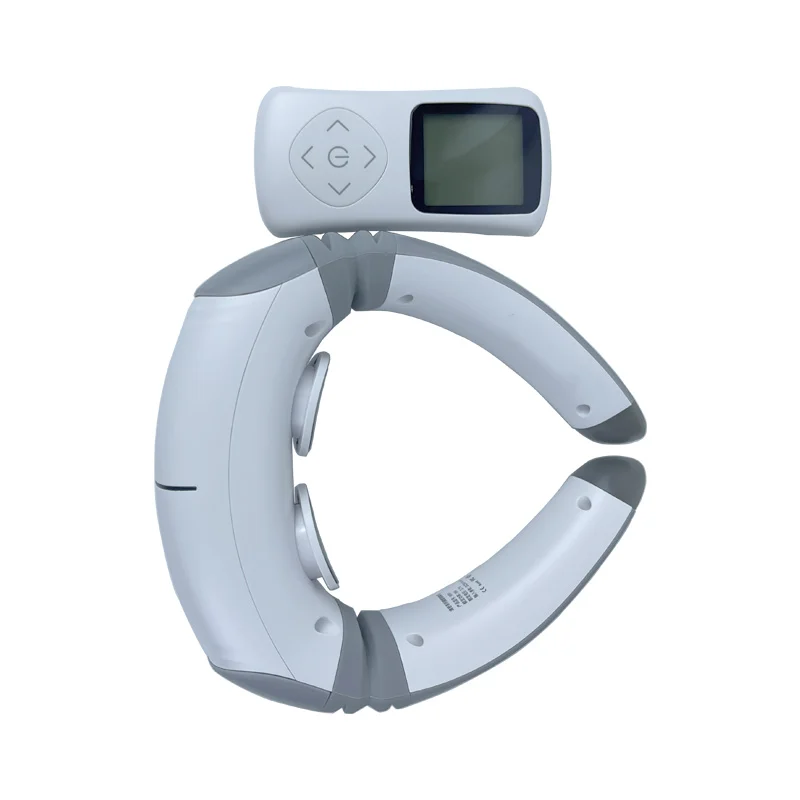 trending products 2024 electric pulse ems Cervical Neck and shoulder Massager relaxer Kneading Vibration heating neck massager