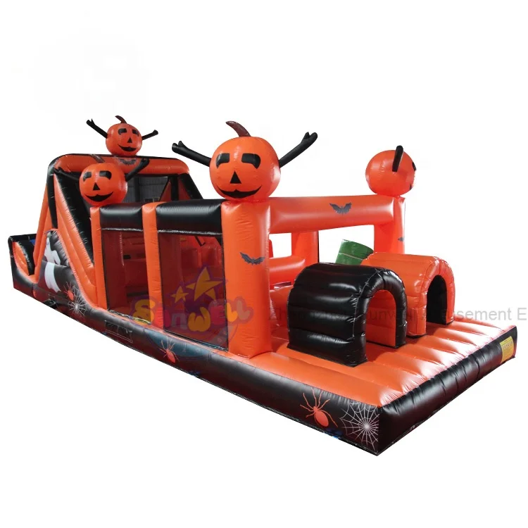 Moonwalk Inflatable Halloween Haunted House,Pumpkin Bouncers for Halloween,Inflatable Bouncy Games for Kids