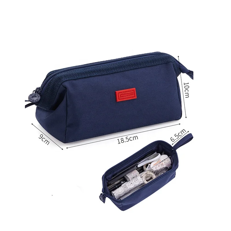 Zipper 3-Ring Pen Pencil Pouch  Gifts Bag Back To School Beginning of Year Teacher Polyester Pencil Bag