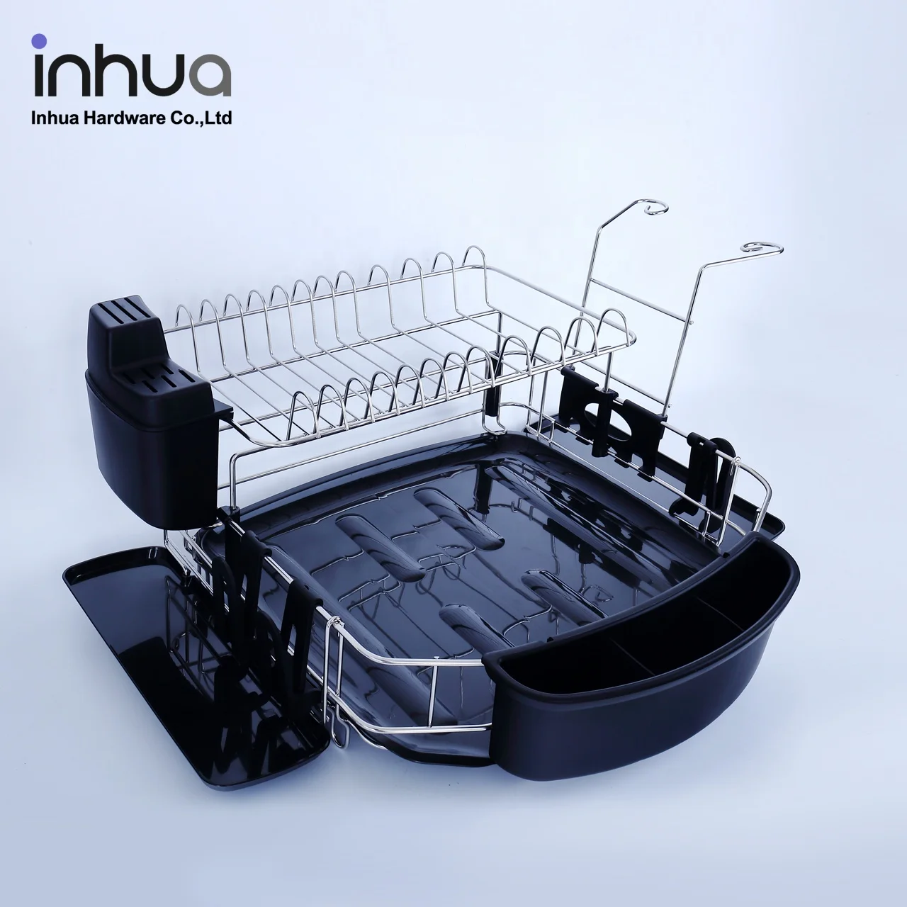 
Factory direct double layers chrome-plated dish drying rack for kitchen tableware dish rack kitchen drying rack 