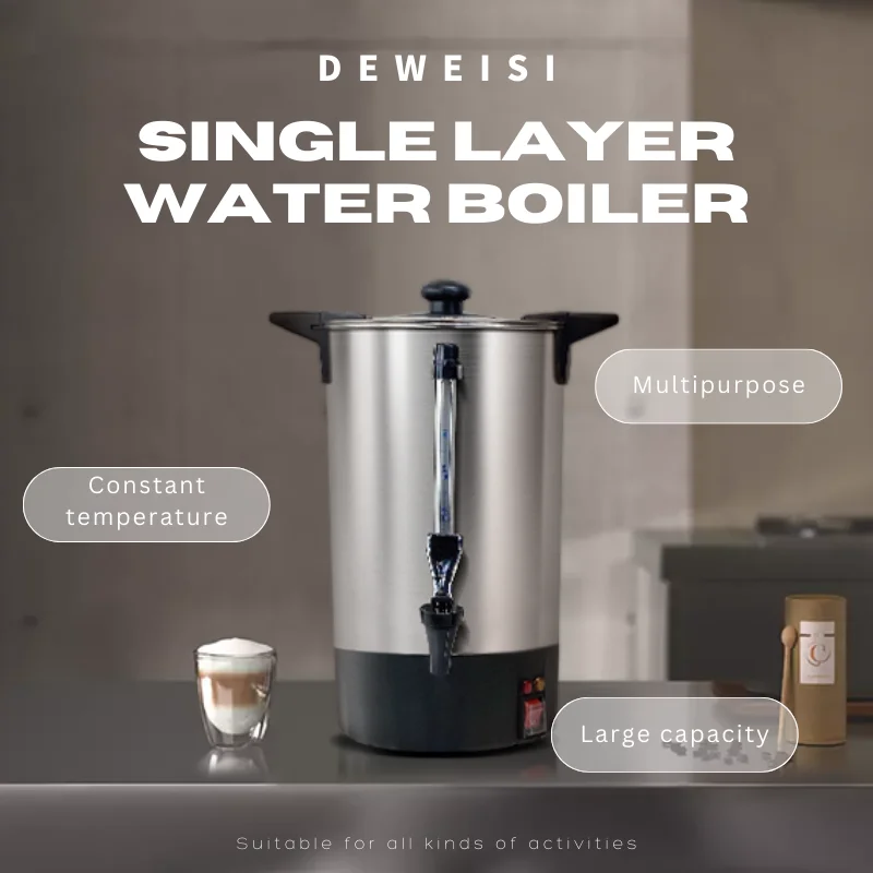 DEWEISI large capacity electric hot drink water boiler with warm keeping feature automatic brewer with filtration