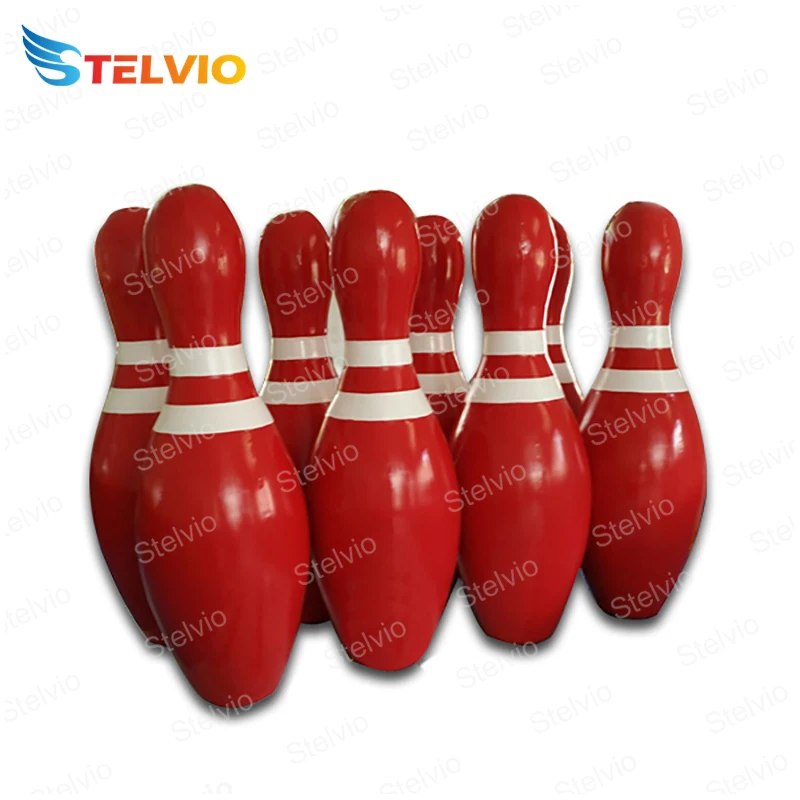 Giant Durable PVC Tarpaulin Bowling Pins Human Bowling Games inflatable penguin bowling game For Sale