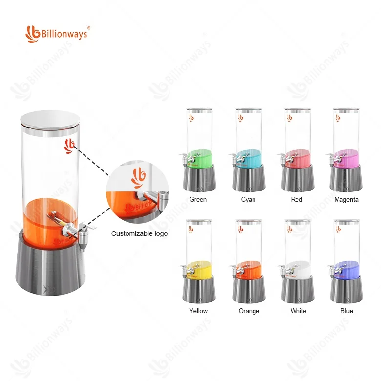 Factory PC Tube Draft Beer Dispenser Food Grade With Filter Wine Beverage Stainless Steel Beer Tower Dispenser