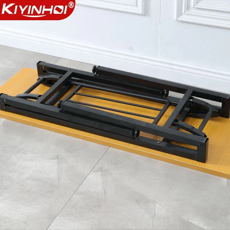 cheap folding height adjustable study laptop school desk and chair dining console metal folding wood writing  table