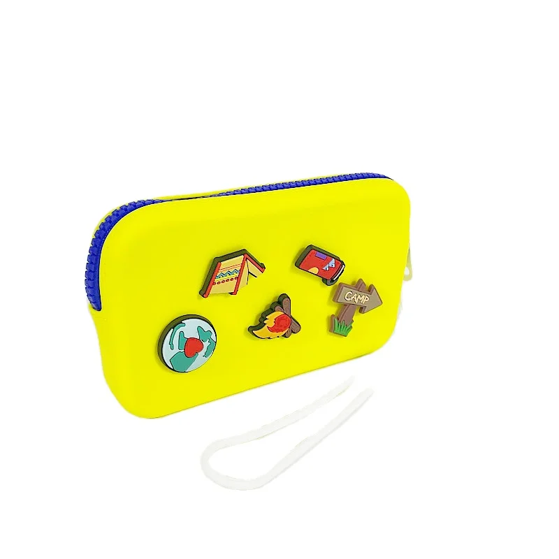 1 Piece Cute Charms Candy Colors Coin Purse Pouch Lovely Key Case Wallet Silicon Money Bags 2023