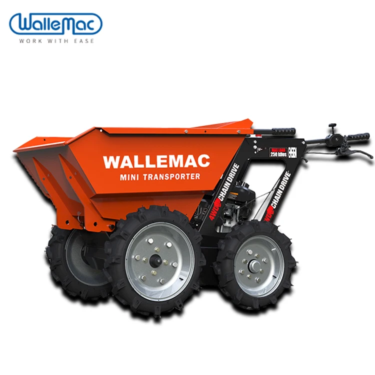 construction motorized wheel barrow mini wheel dumper transporter indoor and outdoor use