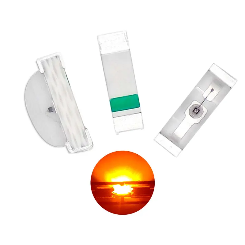 Высокая яркая SMD светодиодная 0802 сторона оранжевый свет 0805 светоизлучающий диод