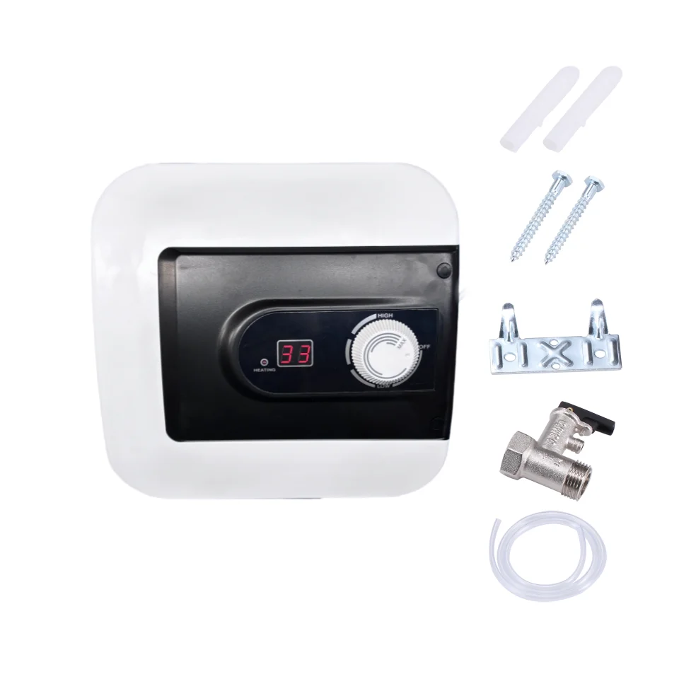 Электрический водонагреватель с низким энергопотреблением 10L-15L-30L пластиковый резервуар для хранения дома гостиничного автомобиля настенный душ