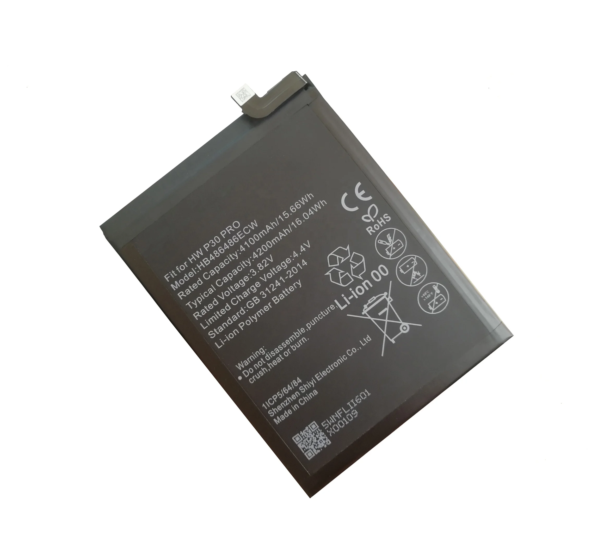 Factory Promotion New Manufacturing Rechargeable Battery lipo HB486486ECW for Huawei P30 Pro Mate 20 Pro Mate 20