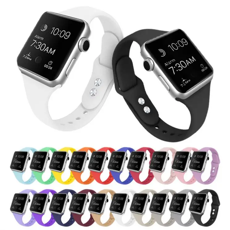 SKYLET Silicone Watch Straps 38mm 42mm 44mm 40mm Sport Smart Watch Band for Apple Watch
