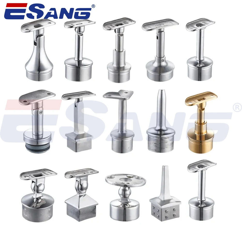 ESANG INOX Casting 304 316 Stainless Steel Bracket Railing Post Top Mount Handrail Brackets
