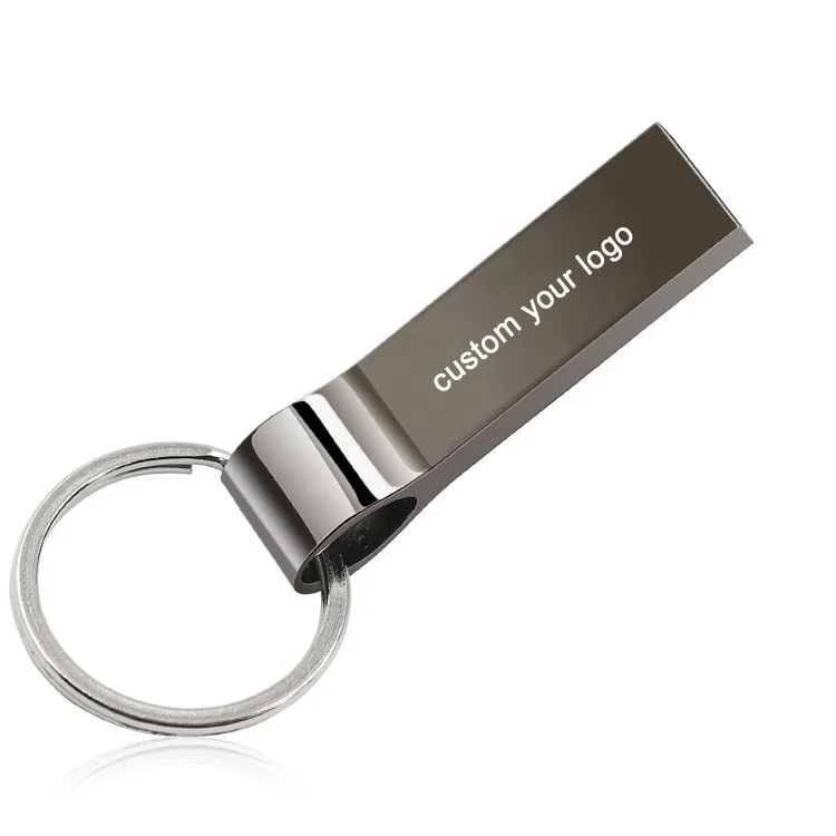  Недорогой рекламный подарок высококачественный металлический мини usb флеш-накопитель 2 0 с кольцом для