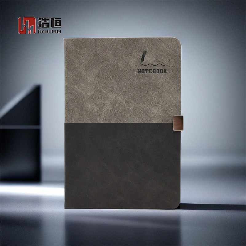 Jesmonite Custom A5 Leather-Look PU Printed Hardcover Notebook Diary Daily Planner Gift for Business Office Size A6