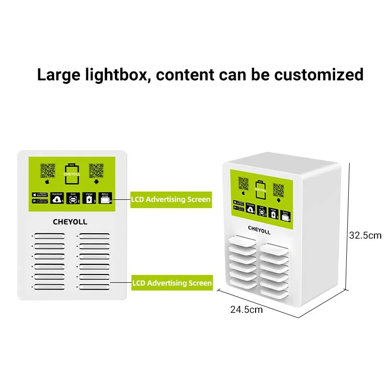 Mobile Charging Station Portable Machine 12 Slot Power Bank Rental Shared Charging Mobile Station