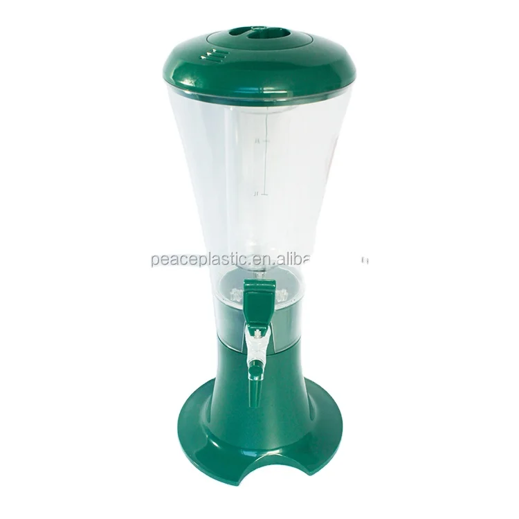 plastic drink tower dispenser ice tube beer tower/table beer tower  dispenser