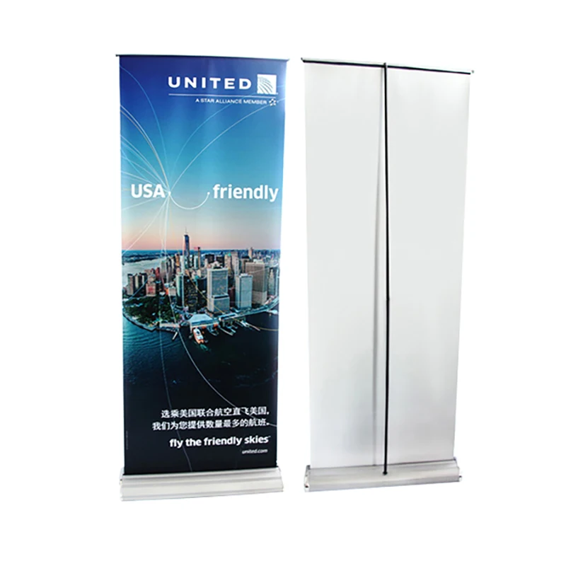 Easy Up And Folding Roll Up Horizontal Banner Stand economic Standard Up Banner