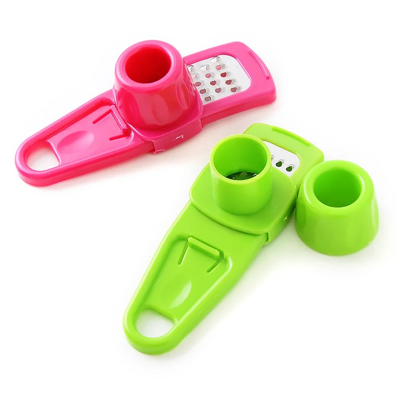 Kitchen Premium Garlic Press Professional Garlic Mincer Tool Easy-Squeeze Easy Clean Soft Ergonomic Handle Garlic Peeler