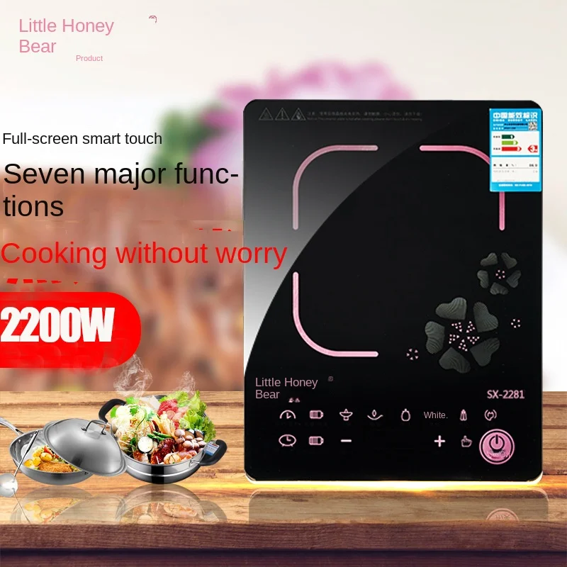 Kitchen Used 3500W Commercial Electric Electromagnetic Induction Cooker Cooktop Black Silver OEM Glass