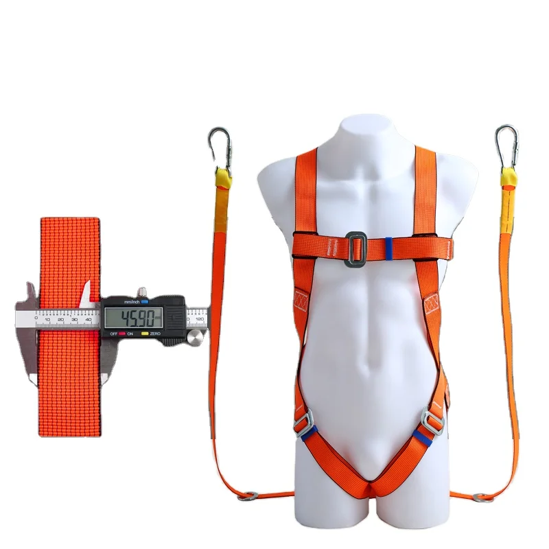 CE En358 En361 Full Body 100% Polyester Webbing Fall Arrest Safety Harness