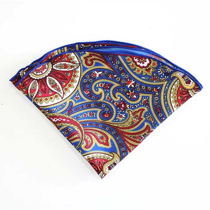 Custom pocket round pocket square colourful edged hand rolled piping stitching