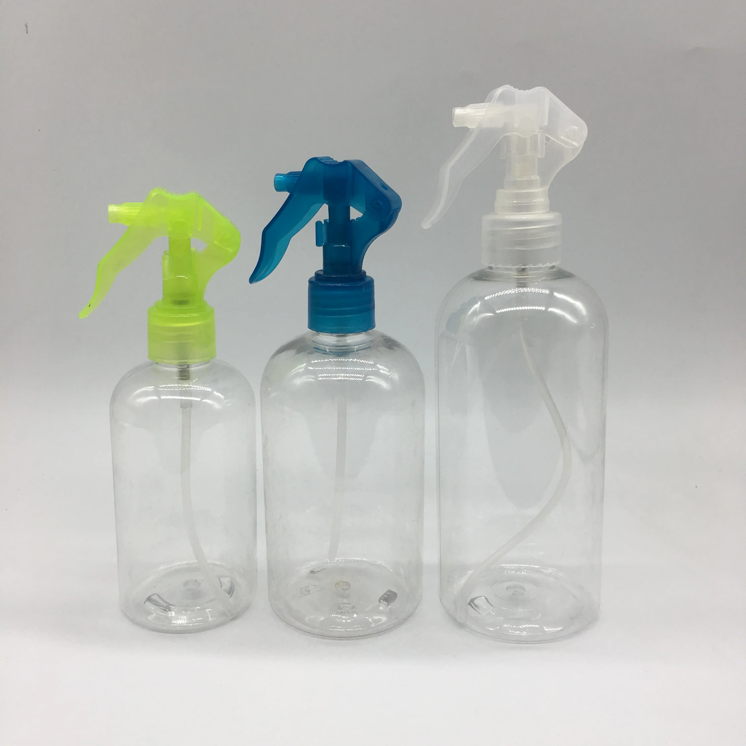 wholesale colorful 8oz 12oz 16oz empty plastic pet trigger spray bottle for cosmetic packaging