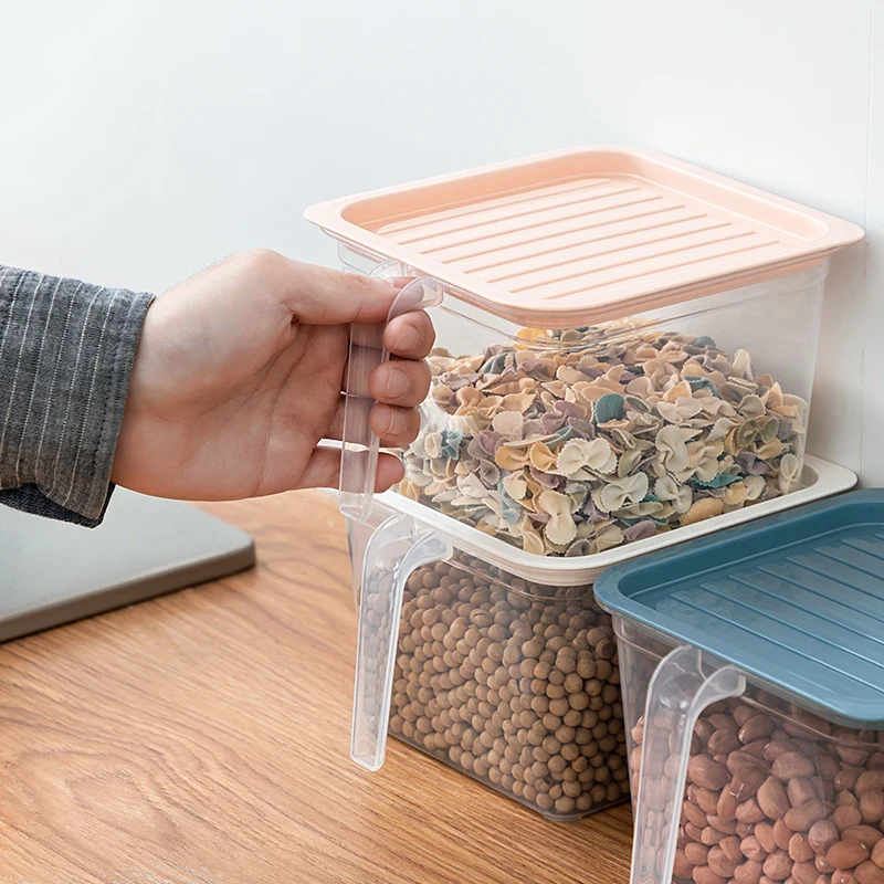  Household kitchen Plastic Storage Box Crisper Food Container With